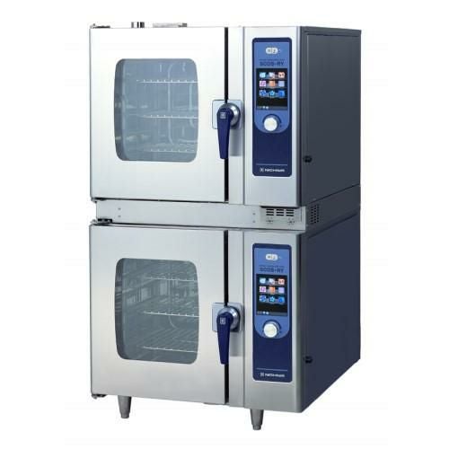 SCOS-661RY-L(R) 【ニチワ電機】電気スチームコンベクションオーブン 架台付 幅900×奥行895×高さ1605mm (50/60Hz)