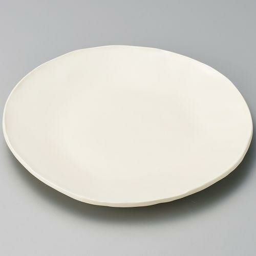 カフェズアイボリーいっぷく丸皿L φ27×2.7cm 172-119