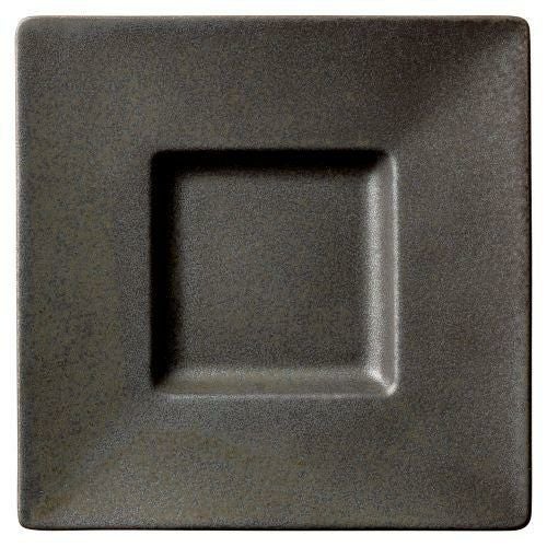 鉄釉プリムプレートM 18×18×2.4cm 463-019