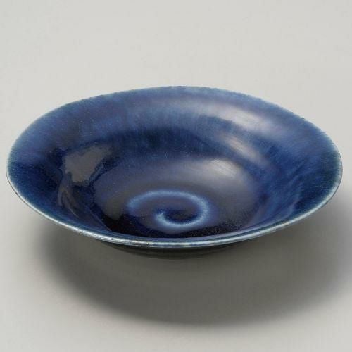 紺勾玉平鉢 φ19.3×5.4cm 040-029