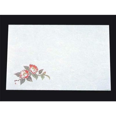 尺三 懐石まっと 抗菌遠赤和紙（100枚入） WS-2 椿 12月から2月 【同梱グループA】