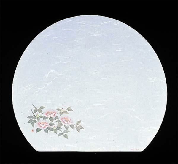 尺三 半月 懐石まっと 抗菌遠赤和紙（100枚入） WH-5 山茶花 11月から1月 【同梱グループA】