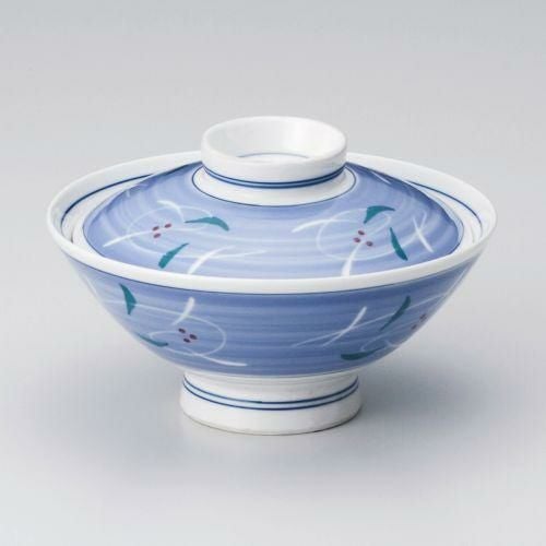 彫唐草蓋付大茶 φ14.6×9cm 340-219