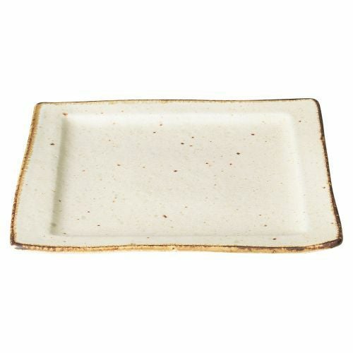 くつろぎ粉引角皿 21×18.7×1.5cm 506-089