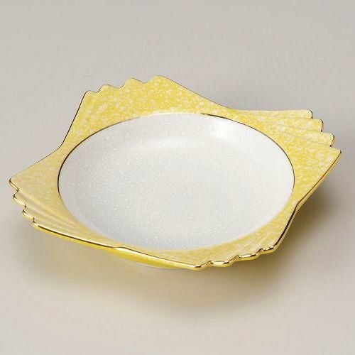 黄釉四ッ重ね小鉢 13.5×13.5×3.3cm 210-119