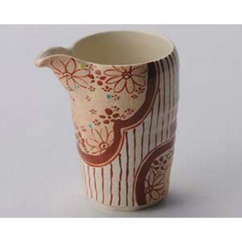 赤絵小町筒形酒器 φ8.5×11×12.3cm(380cc) 272-019