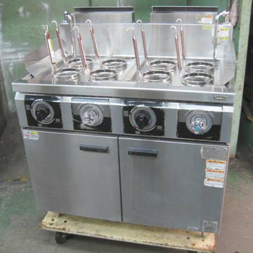 中古】ゆで麺機(冷凍麺対応) タニコー THU-90W 幅900×奥行600×高さ800