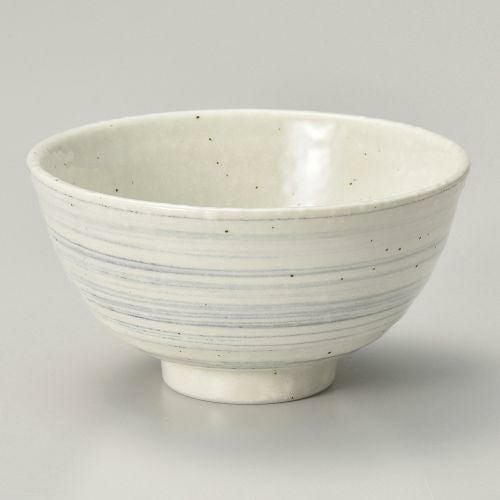 渦粉引グレー茶漬碗 φ15×7cm 366-708351-069