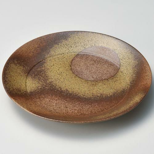 備前風9.0幅広皿 φ28.2×3.4cm 178-198