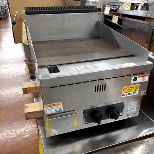業界最長1年保証】【中古】ガスグリドル タニコー TGG-60N 幅600×奥行