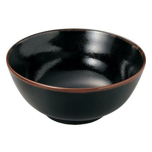 柚子天目丸型8.0丼 φ26×11cm 407-149