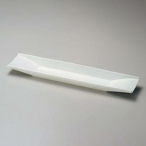 白釉両上りプレート 46.5×10.5×3.2cm 155-129