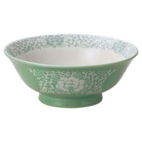 ヒスイぼたん8.0反高台丼 24.8×9.5cm 591-579