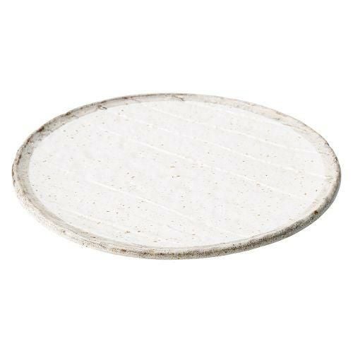 志野粉引丸天皿 φ25×2.5cm 431-069