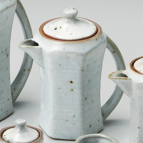 粉引青磁手付汁次(大) 11.5×7.5×13.5cm 283-029