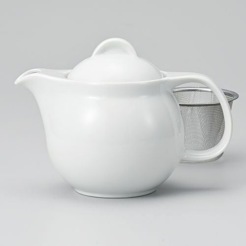 シンプルサークル白ポット大 φ11×18×13cm(620cc) 371-029