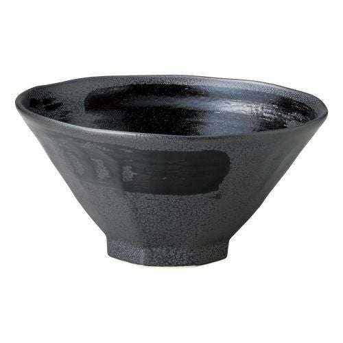 黒御影黒刷毛八角7.0丼 φ22×11.4cm(1700cc) 425-649