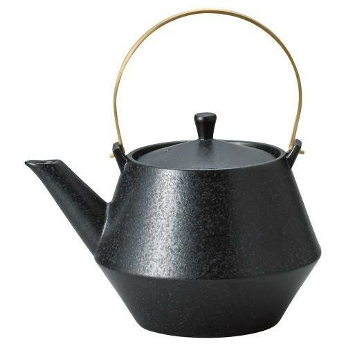 フラスタム(ブラック)土瓶 17.5×13.6×19cm 470-019