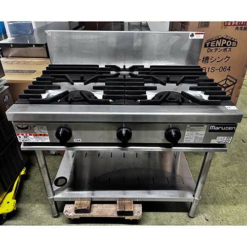 業務用/新品】【マルゼン】ガステーブル 4口 パワークック MGTXU-126F