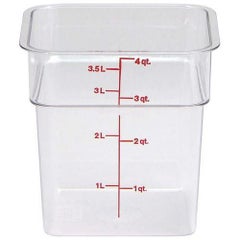 フードコンテナ角型 クリアタイプ CAMBRO 本体 4SFSCW　【グループA】