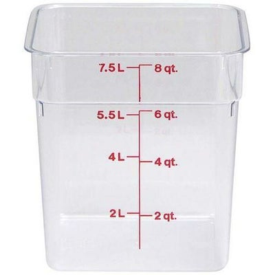 フードコンテナ角型 クリアタイプ CAMBRO　本体 8SFSCW　【グループA】