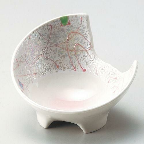 ピンクラスター三ケ月4.5小鉢 13.5×11.2×8.8cm 053-019