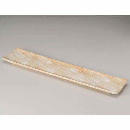 志野釉(手造り)70cmロング皿 70×13.5×3.5cm 234-029