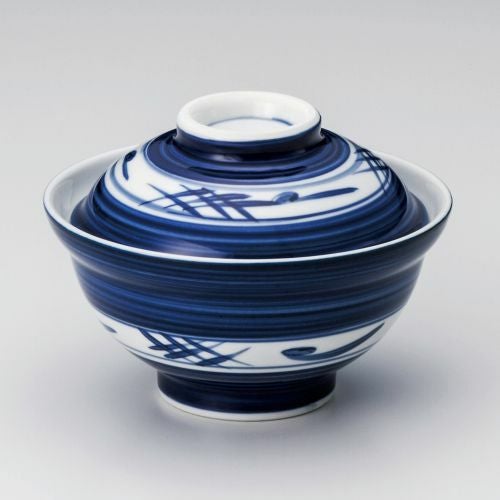 呉須イゲタ50蓋丼 φ15.5×11cm 341-309