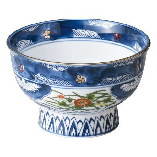 錦古伊万里大名丼 16.6×10.3cm 316-089