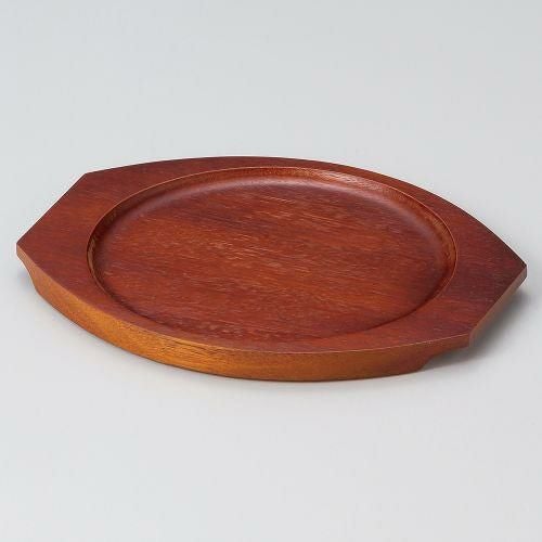 スリ塗丸木台Qφ190 25×20.5×H1.5cm 538-389