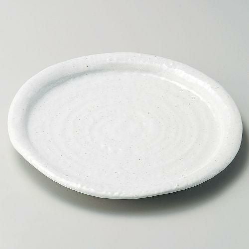 白釉波皿 φ24.6×2.5cm 204-079