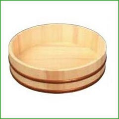 天然木 寿司飯台 42cm 1.5升(85409)PPタガ