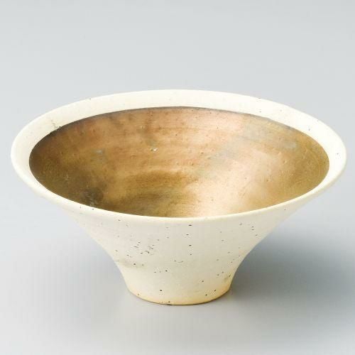 焼〆金彩5.1そり鉢 φ14.5×6.2cm 043-098