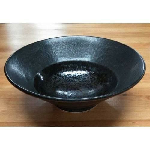 TB 黒ちぢれ釉 溜り輪二重8.0寸深鉢/5入