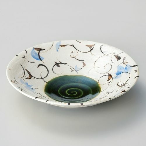 織部手描き盛鉢 22.2×5cm 251-199