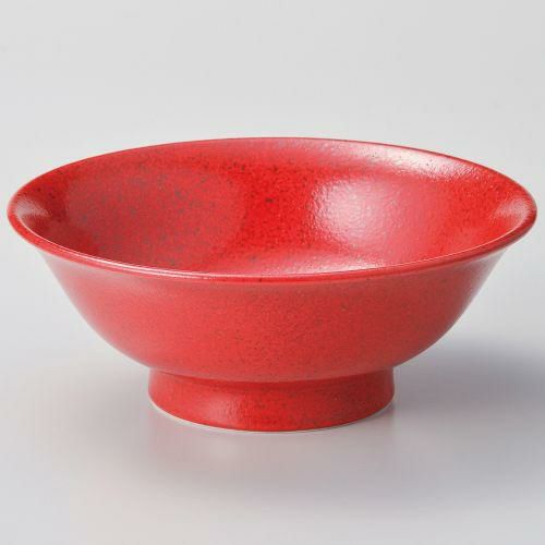 柚子赤斑点6.5反高台丼 φ20.2×8cm 603-209