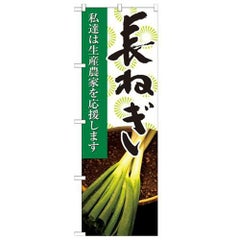 「長ねぎ 写真」 のぼり【N】