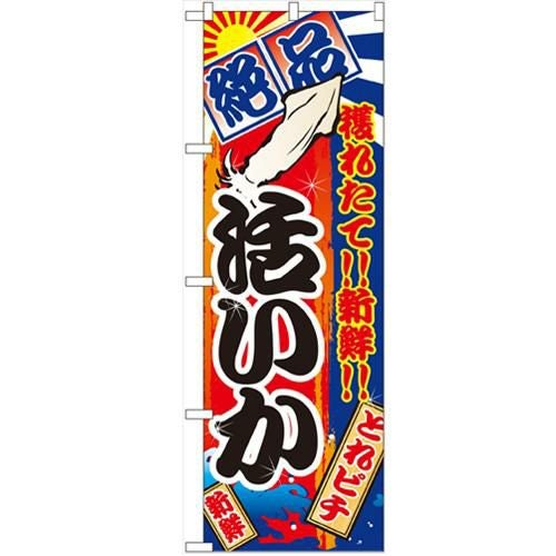 「活いか」 のぼり【N】