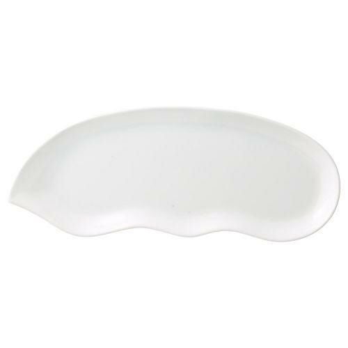 白磁そら豆トレー(大) 42.5×16.4×2.3cm 475-149