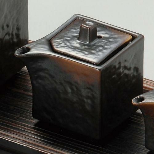 焼締四角汁次(小) 9×6×7cm(140cc) 285-129