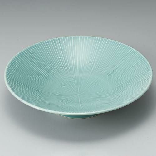 トルコブルー千段9.0めん鉢 φ27×6.2cm 302-029