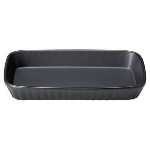 ブラックセラム長角ラザニア 24.5×14.5×3.5cm(600cc) 537-269