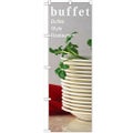 「buffet」 のぼり【N】【受注生産品】