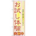 「お試し体験」 のぼり【N】【受注生産品】