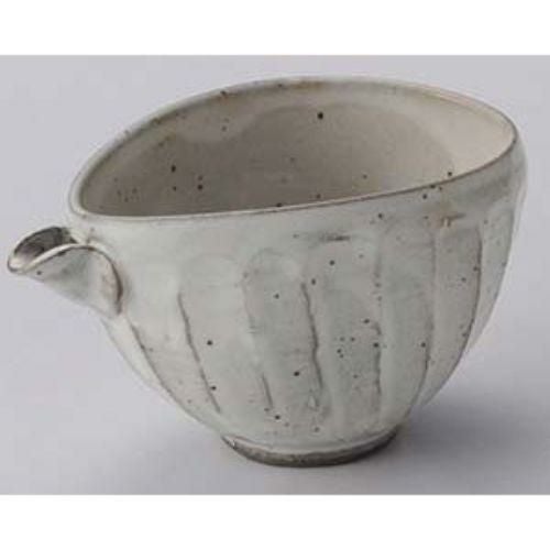 粉引面取り冷酒器 14×9.7×8.2cm(320cc) 272-199