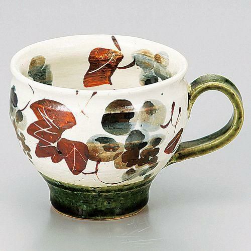 織部塗り分けぶどうマグカップ 12×9.2×7.8cm(300cc) 551-209