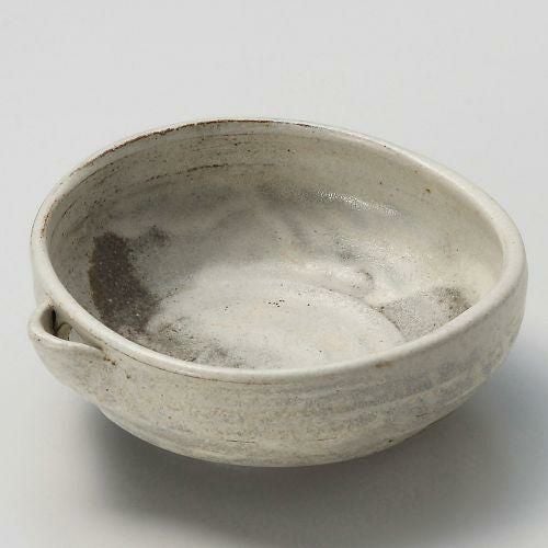 灰釉粉引片口小鉢 12×11×4.8cm 041-119
