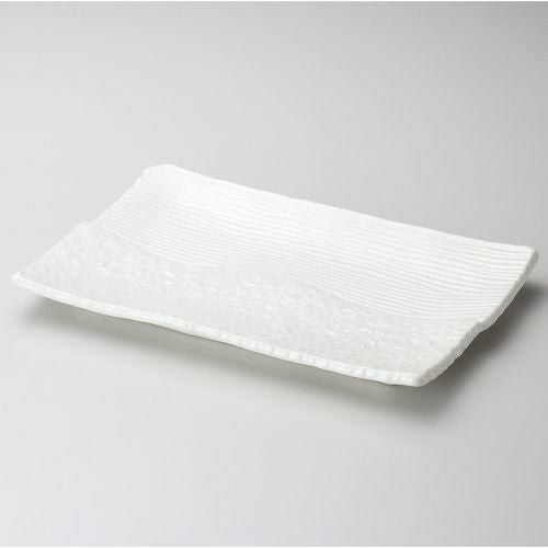 白楽長角大皿 32.5×20.5×3cm 134-069