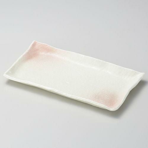 桜吹長角皿 31.2×16.7×2.5cm 163-049