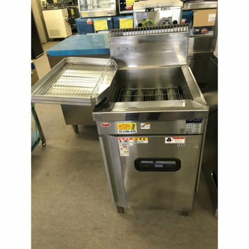 業界最長1年保証】【中古】一槽ガスフライヤー フジマック FGF18NB 幅